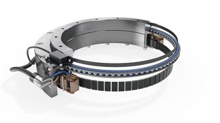 Die Drehverbindung von Franke vereinigt Wälzlager und Torquemotor. (Franke)