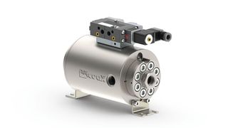 Fabricado en acero inoxidable resistente al hidrógeno, el KX 1000 soporta las condiciones más exigentes en el ámbito del hidrógeno a alta presión. (Imagen:Müller Co-Ax)