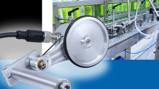 Flexibel, praxisgerecht und einfach nachzurüsten: Messrad-Encoder für präzise Bandgeschwindigkeitsmessungen (Archiv: Vogel Business Media)