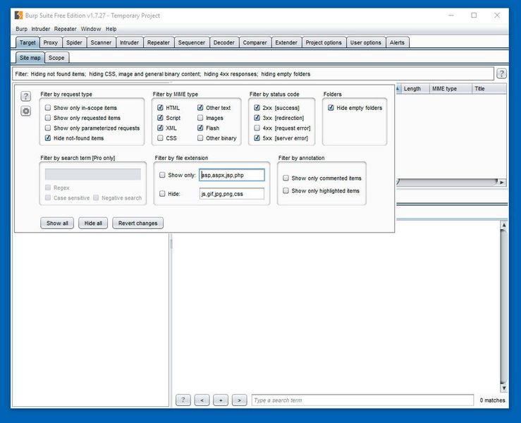 Nach dem Start des Projektes ist die grafische Oberfläche der Burp Suite zu sehen. (Th. Joos)