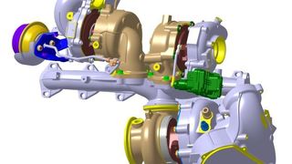 Borg Warner dreifach Turboaufladung für den M Performance Dieselmotor von BMW. (Borg Warner)