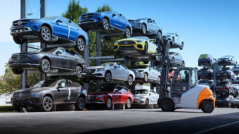 Viel zu schade zum Wegwerfen! In unverkäuflichen Entwicklungs- und Erprobungsfahrzeugen steckt Originalqualität, die nach Prüfung als Used Parts verfügbar wird.  (Bild: Ingolf Pompe Photography https://www.ingolfpompe.net/ Auftraggeber: 	Mercedes-Benz Used Parts GmbH, Neuhausen)