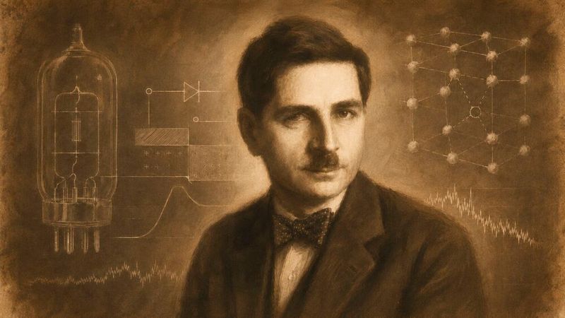 Walter Schottky zählt zu den prägenden Physikern der frühen Elektronik: Sein Name lebt bis heute in Begriffen wie Schottky-Diode, Schottky-Effekt und Schottky-Defekt fort.(Bild:  Dall-E / KI-generiert)