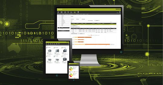 (Vernetzung: Das neue Softwarepaket PlantMonitor ergänzt und vernetzt die bestehende Software StateMonitor über Hallen und Werksgrenzen hinweg. Bild: Heidenhain)