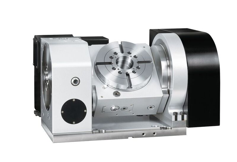 A Detron GFA-210S five-axis rotary table. (YMT Technologies)