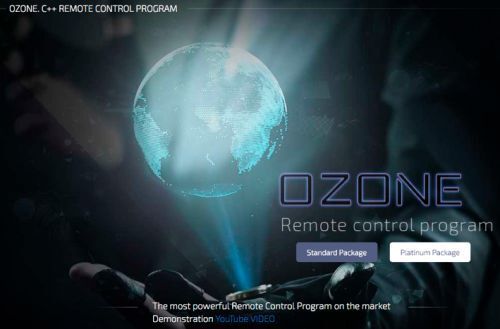 Website für das Remote-Control-Programm Ozone. (Palo Alto Networks)