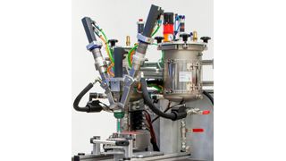 Insbesondere in puncto Elektro- und Elektronikverguss sowie bei Klebe- und Dichtungsfragen soll der Tartler-Dosiermischkopf LV 2/2 mit integrierter Wägezelle seine Vorteile bringen... (Tartler)