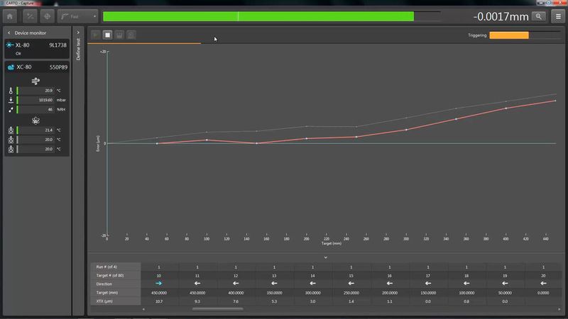 Der neue «Free-Run-Mode» der Software CARTO 2.1 erweitert die Funktionen des XM-60 Lasersystems. (Renishaw)