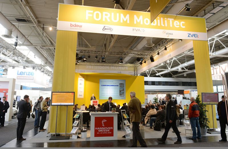 Angebote rund um Energie und Elektromobilität finden sich 2014 in den Hallen 11, 12, 13 und 27 der Hannover-Messe. (Bild: Hannover-Messe)