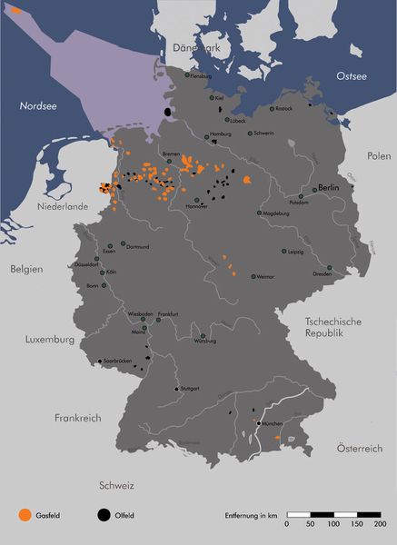 Die deutschen Erdgasvorkommen liegen v.a. in Niedersachsen und Sachsen Anhalt. (Bild: WEG Wirtschaftsverband Erdöl- und Erdgasgewinnung)