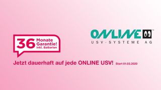 Eine stabile Stromversorgung ist unerlässlich. Online USV-Systeme verlängert deshalb die Garantie für Anlagen und Batterien. (Online USV-Systeme)