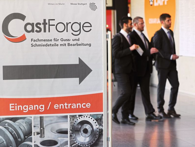 Die Castforge 2022 steht in den Startlöchern. Vom 21. bis 23. Juni begrüsst die Fachmesse für Guss- und Schmiedeteile mit Bearbeitung wieder ihr Fachpublikum auf dem Stuttgarter Messegelände.  (Bild: Messe Stuttgart/Franziska Kraufmann)