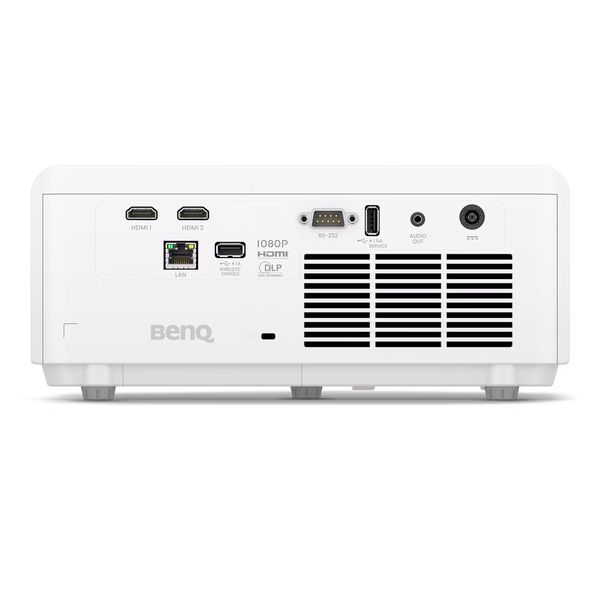 Der Benq LH655 verfügt über einen LAN-Port für eine zentrale Steuerung über das Netzwerk.  (Bild: Benq)