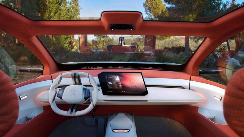 Das Interieur ist farbenfroh und reduziert. (Bild: BMW)
