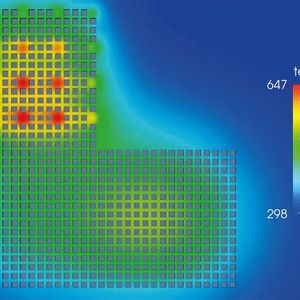 Um die Effekte beim Mikrobohren per UKP-Multistrahl besser zu verstehen, simulieren die ILT-Forscher etwa die dabei auftretende Thermik.