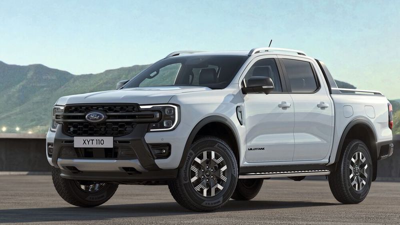 2025 soll die teilelektrifizierte Variante des Ford-Pick-ups starten.(Bild:  Ford)