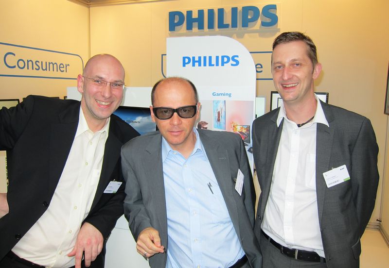 Den Laserblick hatte nur Stefan Klima, MMD (m.), Ralf Brexel und Danny Weber (r.) ALSO			 (IT-BUSINESS)
