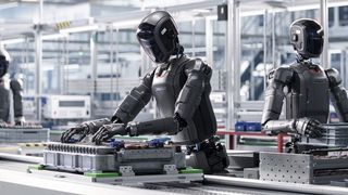 Zukunftsfantasie oder Realität? Humanoide Roboter könnten den Fachkräftemangel auffangen und beispielsweise Aufgaben in der Montage oder auch der Logistik übernehmen.  (Bild: © IM Imagery - stock.adobe.com)