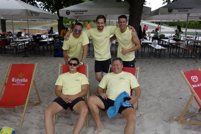 Die Bavarian Bagger Bombers (Triple B Team von Fujitsu): (v. l.) Michael Stephan, Lukas Seitz, Benedikt Dotzauer, Adrian Stricker, Michael Esterhammer (Vogel IT-Medien GmbH)