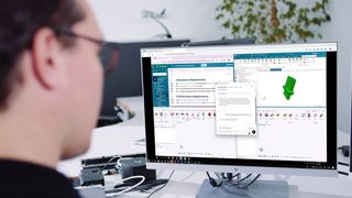 Der Engineering Orchestrator for Advanced Manufacturing führt einen KI-Workflow in 
Echtzeit über Design- und Engineering-Tools hinweg entlang der gesamten 
Wertschöpfungskette aus – gesteuert durch natürliche Sprache.  (Bild: Siemens)