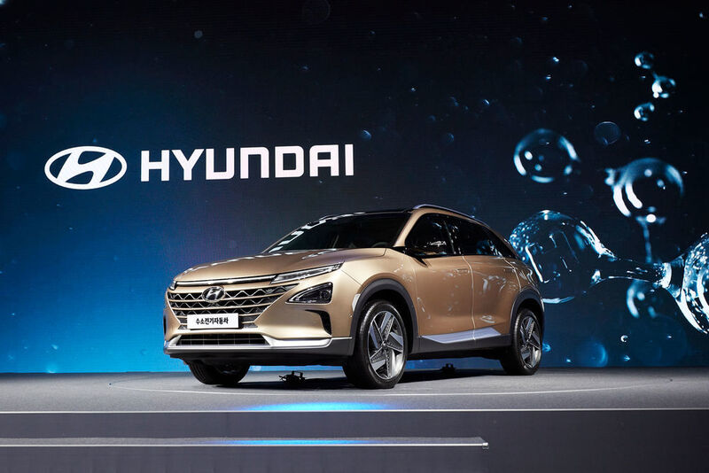 Das neue Brennstoffzellenauto soll 2018 auf den Markt kommen. (Hyundai)