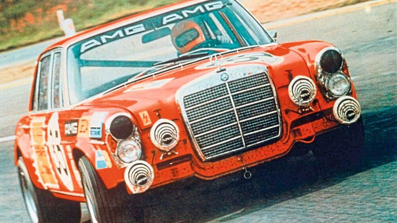 1971er „Rote Sau“ von AMG. (Bild: Daimler)