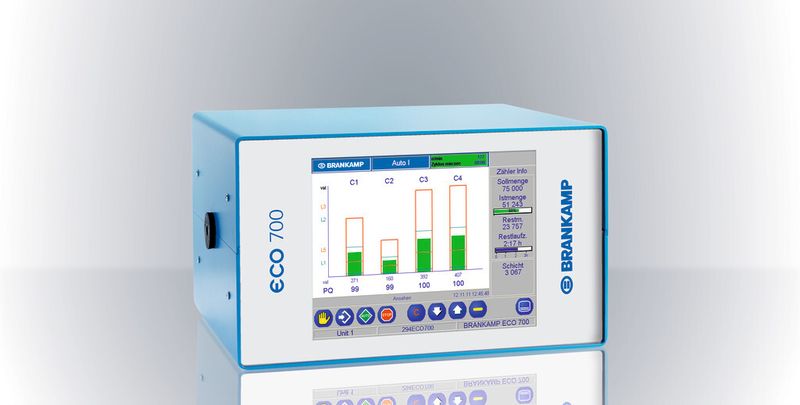 Die Brankamp Eco 700 eignet sich für das Monitoring von Ein- und Doppeldruckpressen, Gewindewalzen und Mehrstufenpressen. (Bild: Brankamp)