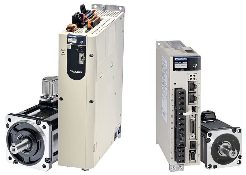 Bild 7: Die kompakten AC-Servosysteme der Sigma-7-Serie von Yaskawa bewähren sich in vielen Anwendungsbereichen, nicht nur in Anlagen zur Holzverarbeitung, sondern beispielsweise auch in Verpackungsmaschinen, Anlagen zur Halbleiterfertigung oder in Digitaldruckmaschinen.  (Yaskawa)