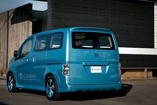 Die Lackierung des Fahrzeugs orientiert sich am Farbton Aqua Blue des Leaf. Nissan (Archiv: Vogel Business Media)