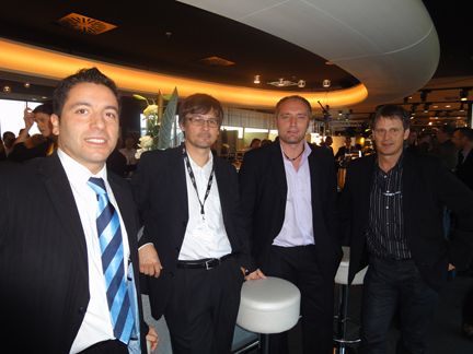 Luis da Silva, Api, Bernd Brüdgam, takeMS, Oliver Schlögl, Memory World, und Michael Swoboda, Cisco Systems (Archiv: Vogel Business Media)