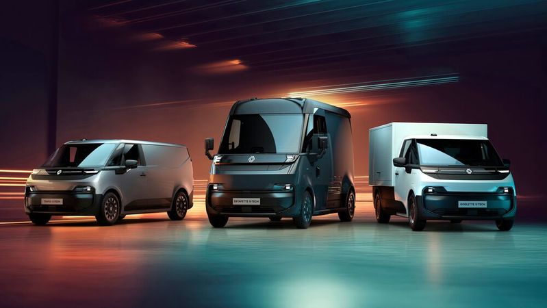 Die Renault-Tochter Flexis stellte eine neue elektrische Nutzfahrzeugflotte vor.(Bild:  Renault)