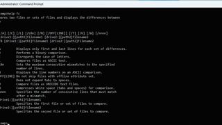 Mit „fc“ lassen sich Dateien und Verzeichnisse vergleichen.  (Bild: Thomas Joos)