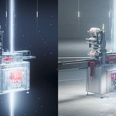 A digital twin (on the left) allows testing, refining, and validating the PLC automation logic before deployment. In practice, this can lead to up to 70 percent time savings during commissioning. (Image:SEW-Eurodrive)