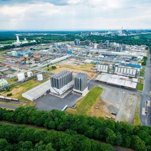 Blick auf den Chemiepark Knapsack