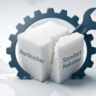 Nordzucker trennt sich von seiner Produktion in Nakskov (Symbolbild). (Bild: KI-generiert / Gemini)