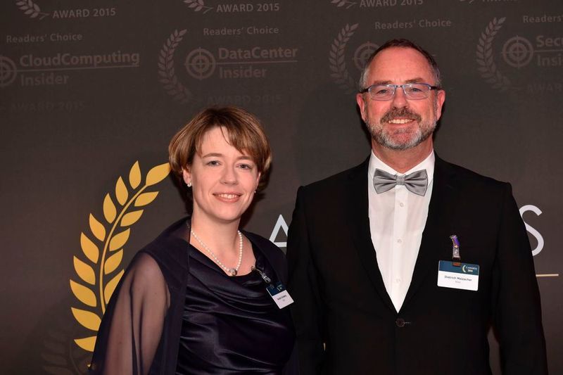 Kerstin Ginsberg und Dietrich Malzacher von Rittal (VIT)