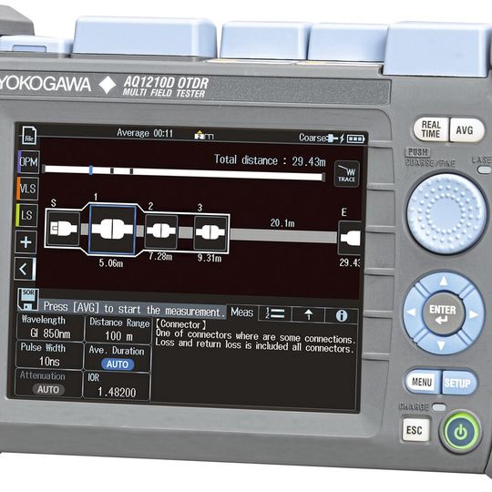 Tragbares OTDR: Mit der Serie AQ1210 bietet Yokogawa eine mobile Messplattform für PON. Tragbares OTDR: Mit der Serie AQ1210 bietet Yokogawa eine mobile Messplattform für PON.