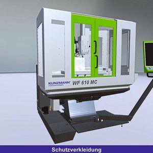 Online lernen am digitalen Zwilling der Kunzmann WF 610 MC.(Bild:  Kunzmann)