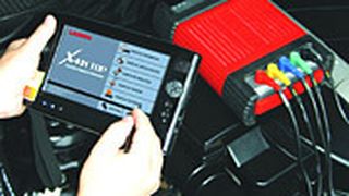 Das Spitzenmodell X-431TOP bietet verfügt zusätzlich über ein 4-Kanal-Oszilloskop.  (Foto: Launch)