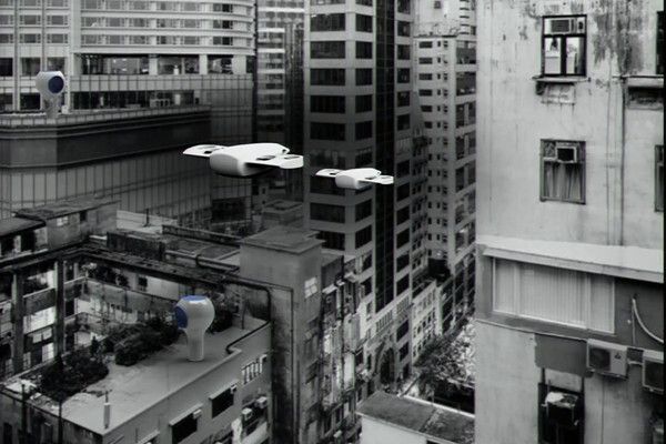 Auf den Dächern oder an den Fassaden der Häuser platzierte Matternet-Stationen bieten eine Infrastruktur, die sieben Tage in der Woche 24 Stunden zur Verfügung steht – wie das Internet. (Archiv: Vogel Business Media)