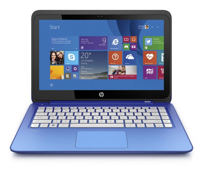 Der Stream 13 in Horizon Blue. Abgesehen vom 13,3-Zoll-Display sind die technischen Daten des 249-Euro-Notebooks identisch zum Stream 11. (Bild: HP)