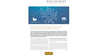 Whitepaper Cover: Socionext Europe GmbH (Socionext Europe GmbH)