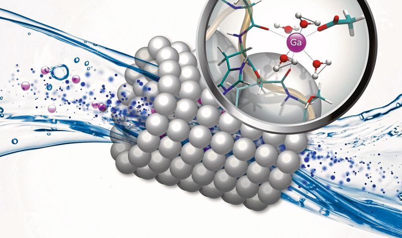 Spezielle Peptidverbindungen in Form eines Filters agieren als biologische Angel, um Gallium aus Industrieabwässern herauszulösen.