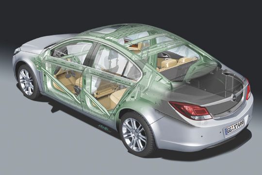 Die Multi-Material-Mischbauweise ist in modernen Fahrzeugen keine Seltenheit mehr. Die Werkstätten müssen bei der Instandsetzung wissen, wie sie mit den verschiedenen Werkstoffen umzugehen haben. (Archiv: Vogel Business Media)