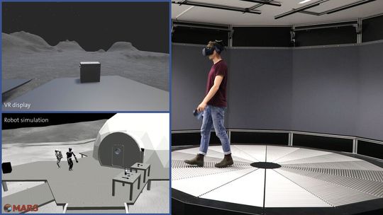 Intuitive Bedienbarkeit und Verständnis eines technischen Systems sind auch in Weltraum-Anwendungen von Interesse. In EXPECT forscht das DFKI an Systemen, die dem Menschen wie persönliche Assistenten zur Verfügung stehen, beispielsweise bei der Teleoperation.(Bild:  DFKI)