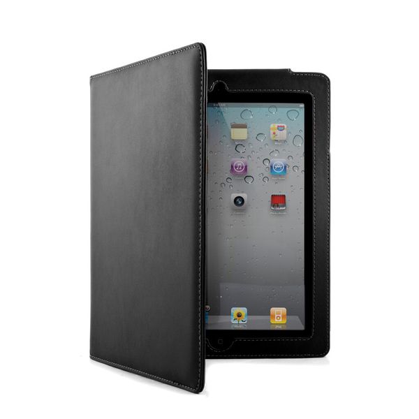 Die iPad-Hülle hat einen Einsteckmechanismus aus Leder ... (Bild: Proporta)