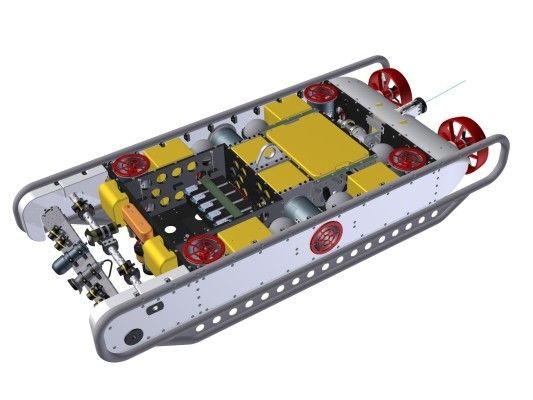 Spider Optic Vehicles (SOV): entstenden unter Lizenz von Bluefin Robotics. Zukünftige Future Designs wie der T-6500 werden optimiert im Hinblick auf besondere Stabilität für große Tiefen (DeepFlight)