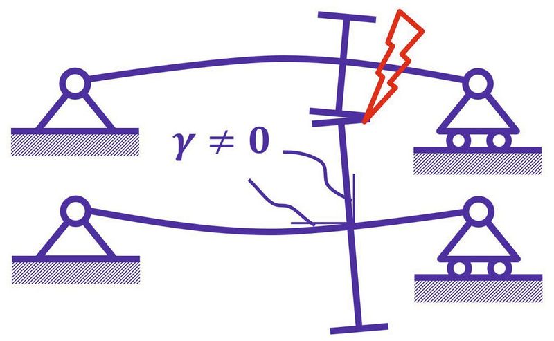 Loaded spur gear pair: The contact pattern is not optimal. (Image:Adrian Technologies/TH Nuremberg)