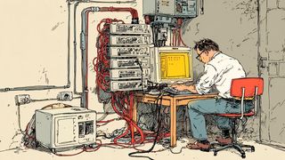 RAID 5 bietet einen Verbund aus drei oder mehr Festplatten und im Vergleich zu einzelnen Festplatten höhere Lesegeschwindigkeit und Datensicherheit. (Bild: Midjourney / KI-generiert)