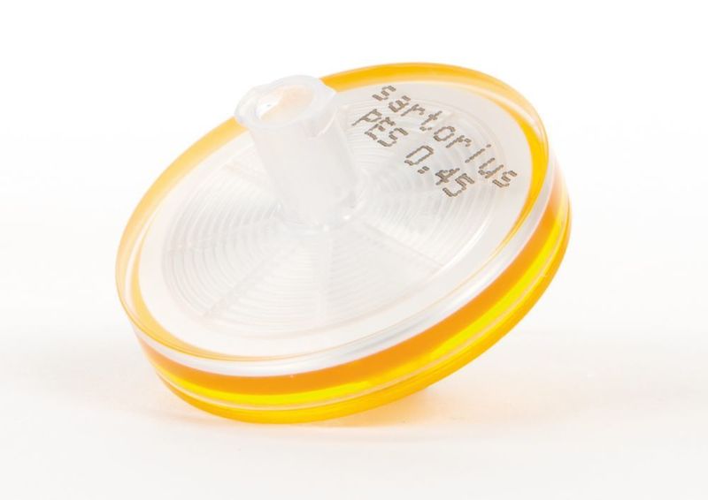 Fig. 2: Minisart PES 0.45 µm syringe filter (Sartorius AG)